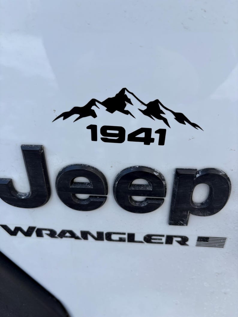 Mountain Vinyl Decal Accessory Outdoor Adventure Retro Design Weatherproof Sticker Offroad Vehicle Bumper Decoration Rugged Graphic image 16