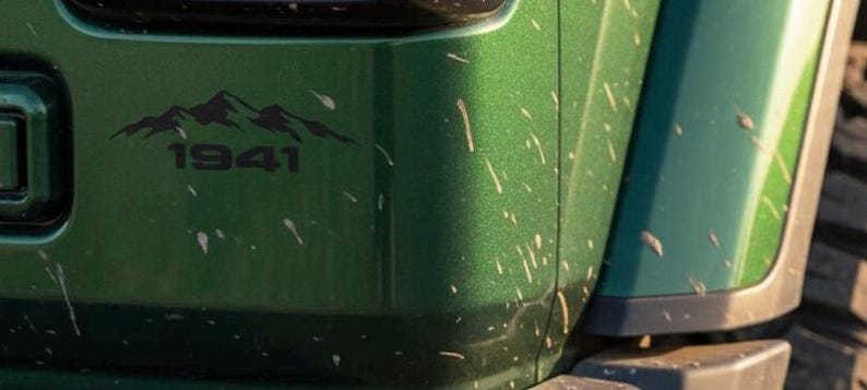 Mountain Vinyl Decal Accessory Outdoor Adventure Retro Design Weatherproof Sticker Offroad Vehicle Bumper Decoration Rugged Graphic image 8