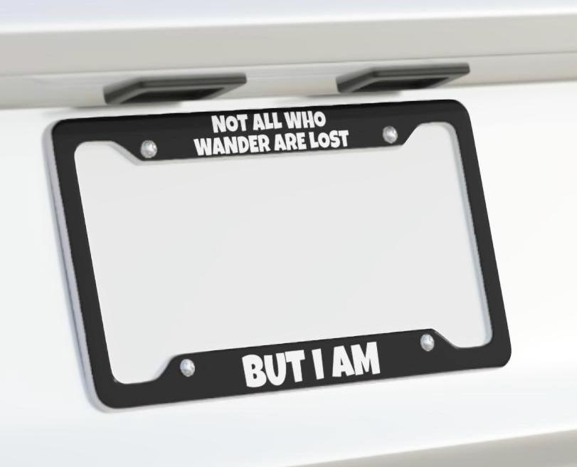 Targa In Metallo Vintage 20x30 Cm Con Scritta 'Not All Those Who Wander Are Lost' - Decorazione Da Parete Per Casa, Bar E Ufficio
