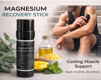 Magnesium herstelstick | Verkoelende balsem voor spierondersteuning, niet-vettig, snelle absorptie