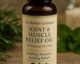 Aceite para el alivio de articulaciones y músculos: mezcla de ricino, romero y menta