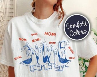 Funny Nemo Seagulls Mom Comfort Colors Shirt, Gift For Mothers Day T-Shirt, Funny Gift For Mom, 2026 Trendy Mom Tee, Gag Gift For Wife
