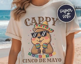 Cappy Cinco De Mayo Fiesta Shirt, Mexican Party Graphic Tee, 5 De Mayo Women Top, Taco Lover Gift For Mexican, May 5th Celebration T-Shirt