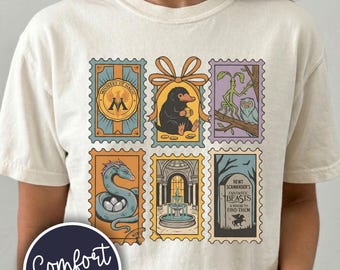 Comfort Colors® Magic Ministry Cropped Shir, Retro Epic Universe Tee, Vintage Dark Wizardry T-Shirt For Orlando Theme Parks