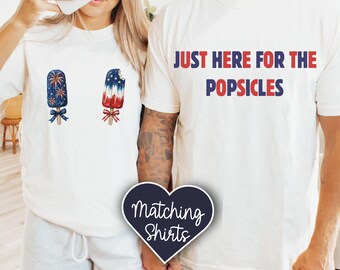Funny Couples 4th Of July Matching Shirts, Adult Humor Patriotic Couples T-Shirts, His And Hers Patriotic Tees For The Fourth Of July