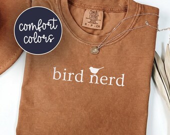 Comfort Colors Bird Nerd Shirt: Bird Watching Gift for Nature Lovers