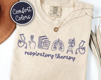 Comfort Colors Coquette Respiratory Therapy Shirt, Gift For RRT Graduation, Lung Therapist Appreciation, Future RT Tee