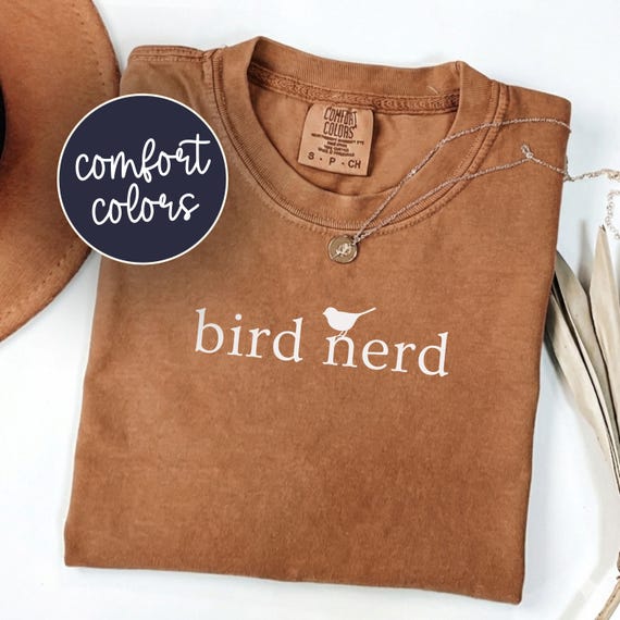 Comfort Colors Bird Nerd Shirt: Bird Watching Gift for Nature Lovers