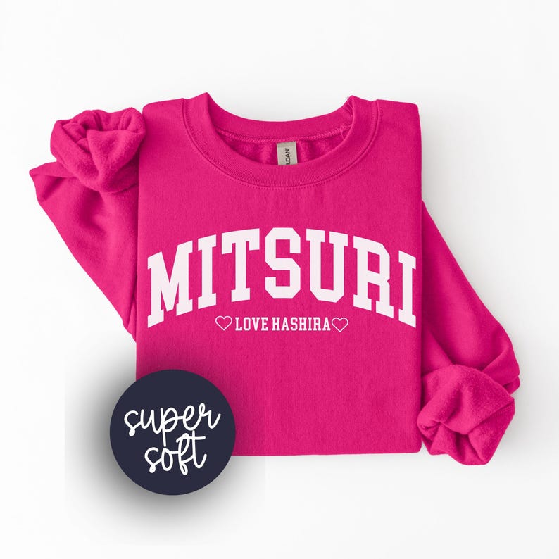 Mitsuri Kanroji Sweatshirt, Demon Anime Slayer Crewneck, Love Hashira Pullover, DS Premiere Outfit, Demon Slay Anime Lover gift Bild 1
