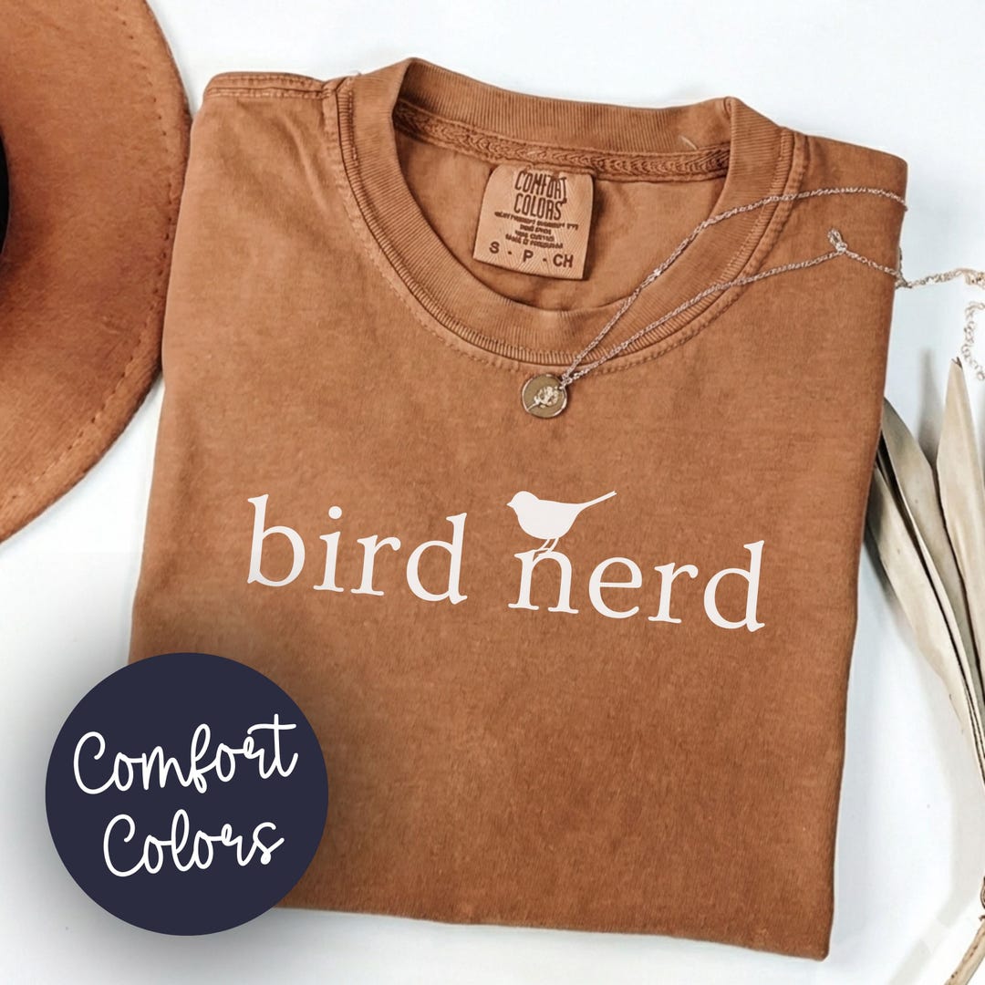 Comfort Colors Bird Nerd Shirt: Bird Watching Gift for Nature Lovers