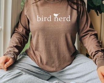 Comfort Colors Bird Nerd Shirt: Bird Watching Gift for Nature Lovers