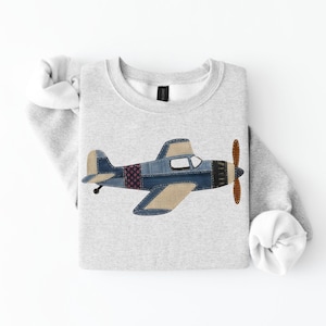 Sudadera de piloto: regalo de avión para amantes de la aviación, sudadera de cuello redondo para graduados de escuelas de vuelo, regalo para amantes de los aviones. Ash