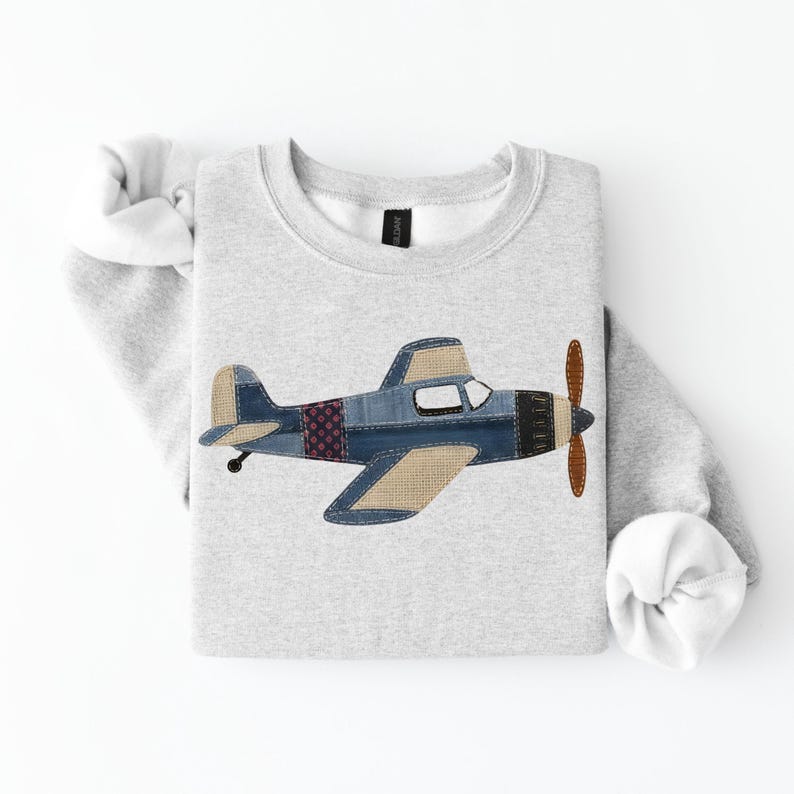 Sudadera de piloto: regalo de avión para amantes de la aviación, sudadera de cuello redondo para graduados de escuelas de vuelo, regalo para amantes de los aviones. Ash
