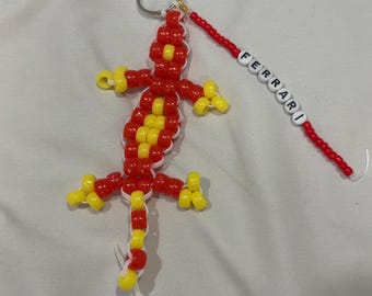 F1 Ferrari Inspired Lizard Keychain