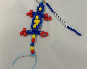 F1 Red Bull Inspired Lizard Keychain