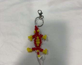 Mini Ferrari-Inspired Keychain Lizard