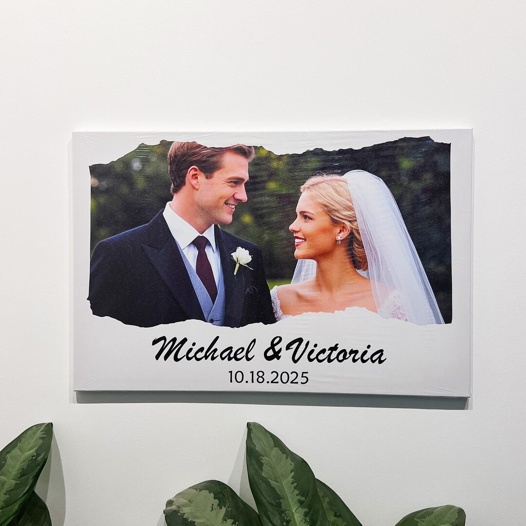Custom Wedding Watercolor Painting From Photo | Personalized Portrait ...