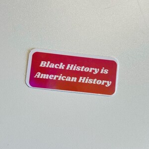 Black History Sticker | Holographic | Typography | Black History