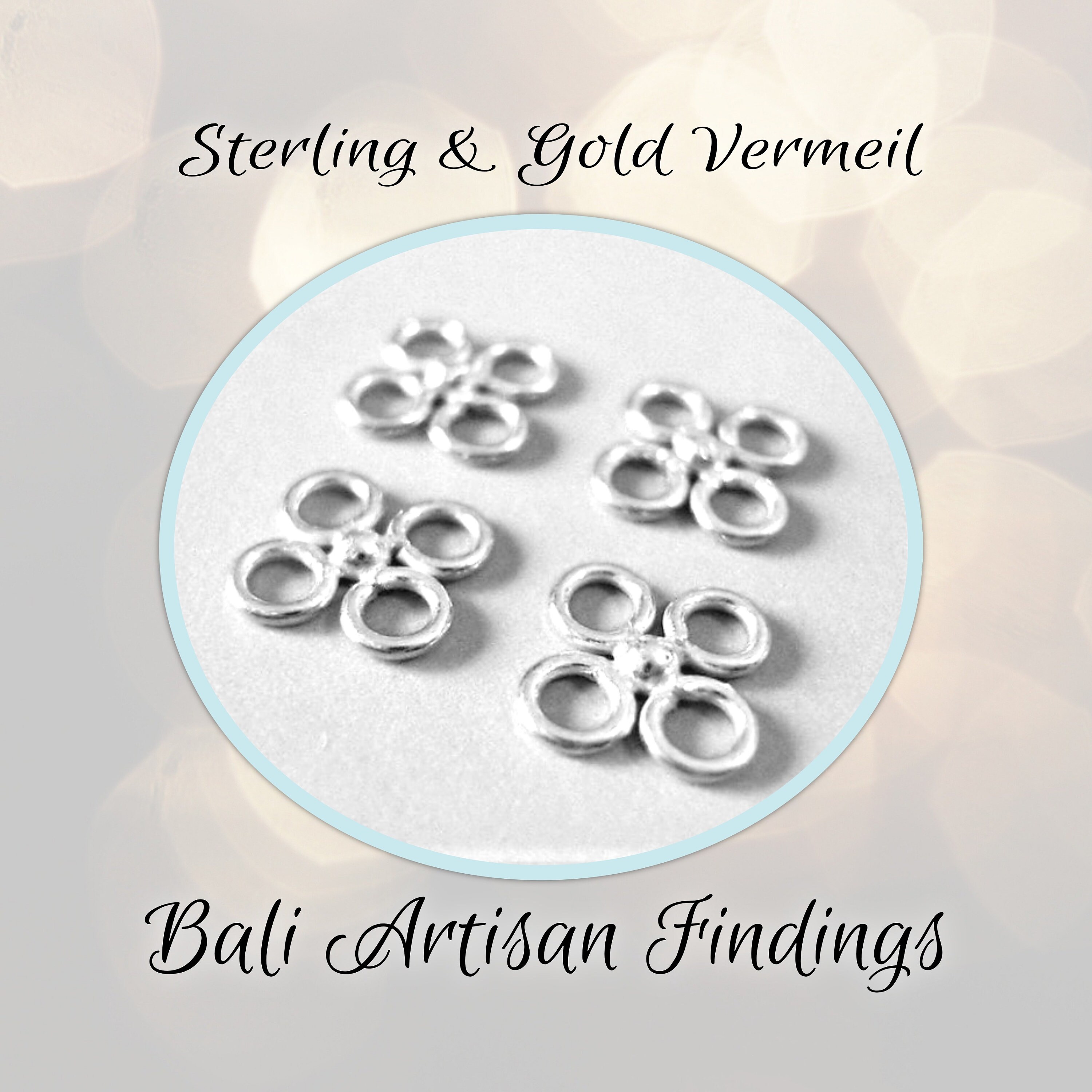 Sterling Silver Flower Pinch Bails, 925 Silver Floral Pinch Bail, Pendant  Bail Jewelry Making Supplies, Necklace Bail, Jewelry Bail 