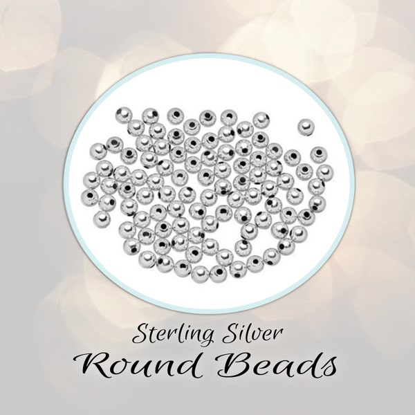 CLOSING SHOP 3mm Round Spacer Beads Sterling Silver Seamless, 3mm diameter (1.5mm hole)