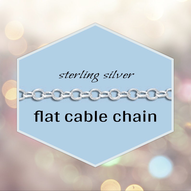 20 off EXTENDED Sterling Silver Flat Round Cable Chain, 26 Gauge, 2mm