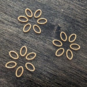 Labor Day SALE! Open Oval Jump Rings, 14kt Gold Filled, 21-19 gauge, set of 10 pieces