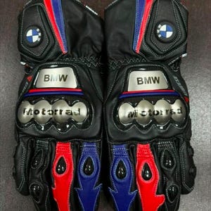 BMW Motorrad Motorbike Racing Leather Gloves