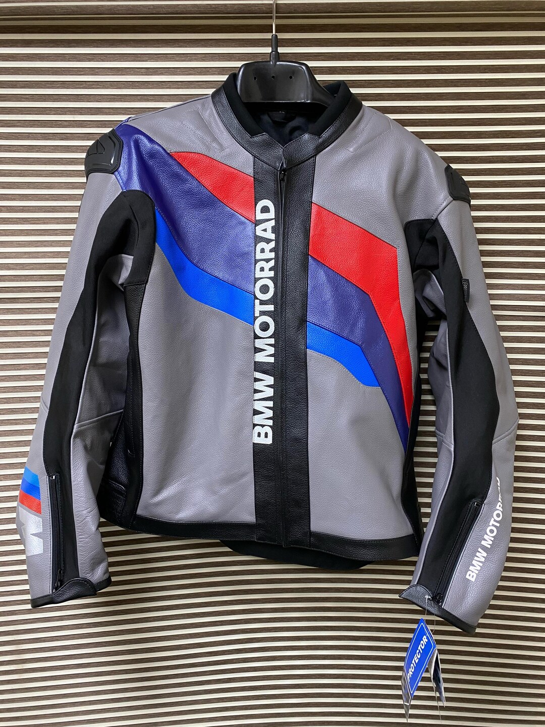 BMW Motorrad バイク レーシング レザー ジャケット - 牛革と認定