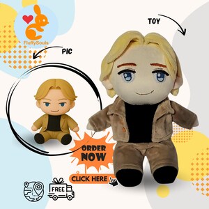 Personalized Anime Plushie 35cm (14 inch) Custom Stuffed Toy based on Anime character | Buy Handmade Plush| Anime Character Plushie| Gift