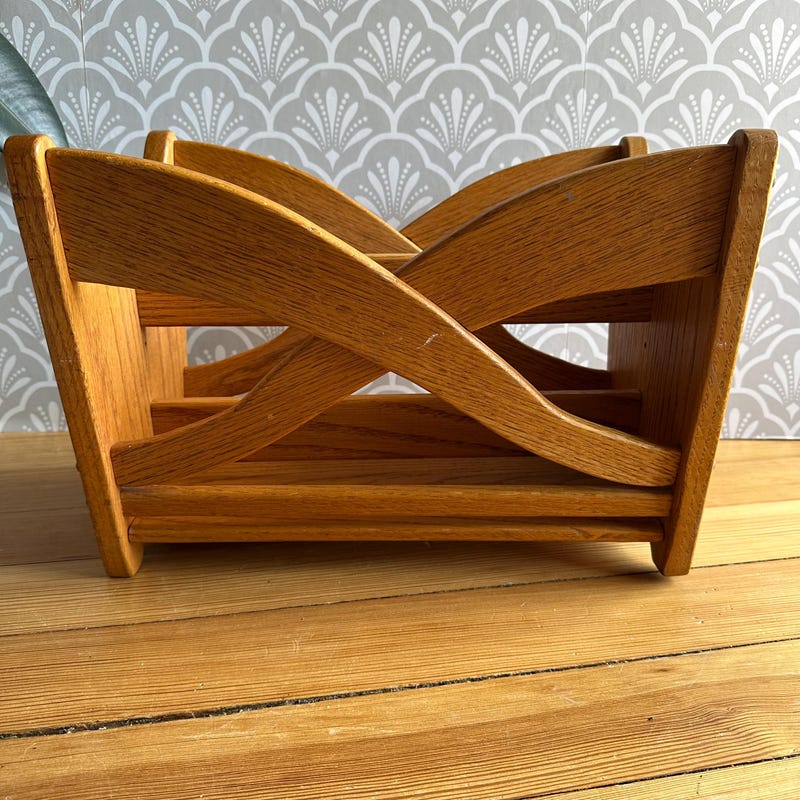 Vintage Magazine Rack - Etsy
