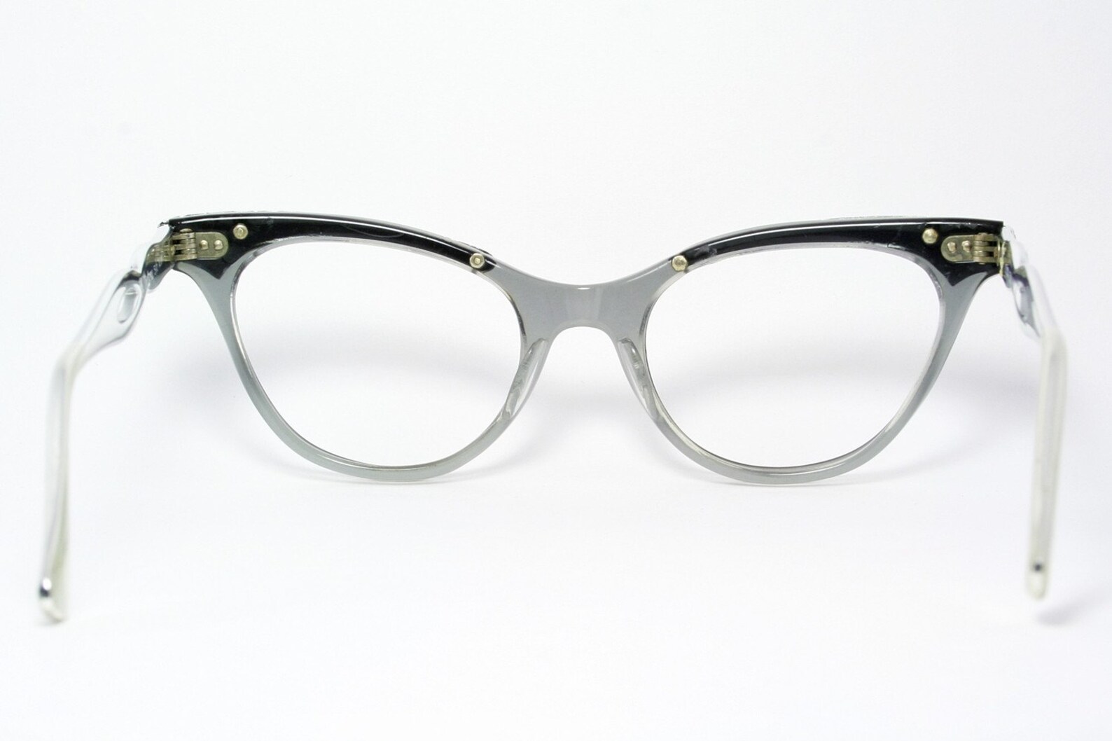 Silver Leaves Horn Rimmed Eye Glasses by Victory Etsy
