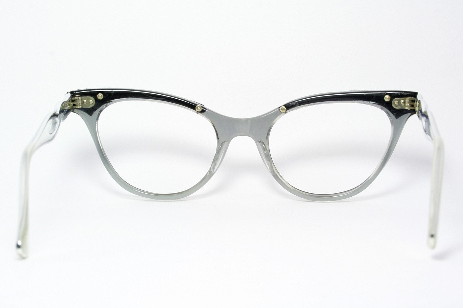 Silver Leaves Horn Rimmed Eye Glasses by Victory Etsy
