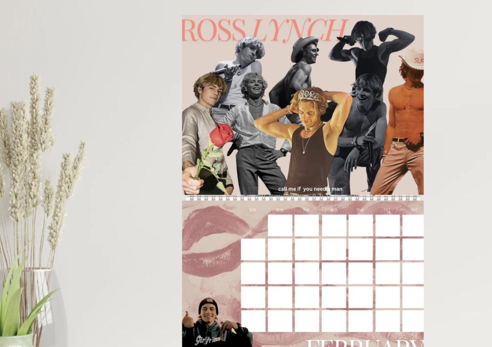 CRUSH CALENDAR ~ Fun Printable New Years' Calendar Digital Download ...