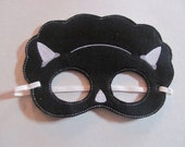 Triceratops in Black Party Masks- Dinosaur Photo Prop - Felt Mask - Pretend Play - Dress Up Mask - Triceratops Dinosaur Gift - Party Favor