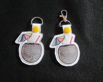 Quarter Keeper key chain,  Pina Colada keychain, Pina Colada quarter holder, Aldi quarter keeper Pina Colada Quarter Keeper