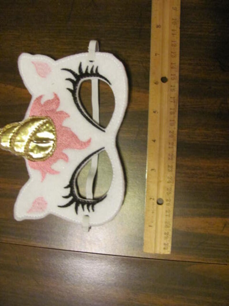 White / Pink Unicorn Party Masks Unicorn Photo Prop Felt Mask Birthday Present Pretend Play Dress Up Mask Unicorn Gift image 3