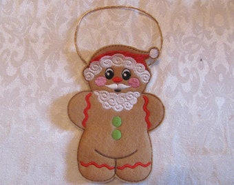 Gingerbread Man Santa Treat Bag - Gingerbread Man Decor - Gingerbread Man Gift - Santa Gingerbread Man Gift Bag- Gingerbread Man Ornament
