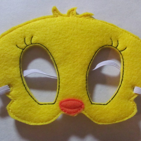 Bird Party Mask - Yellow Bird Photo Prop - Bird Party Favor -  Yellow Bird Halloween Mask - Bird Birthday Party -  Animal Party