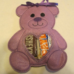 Purple Teddy Bear Treat Bags - Teddy Bear Treat Bags - Peek A Boo Teddy Bags - Teddy Bear Party - Teddy BearGift Bags - Teddy Party Favor