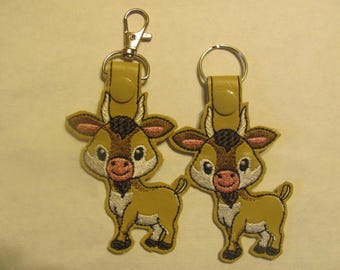 Goat Key Chain - Goat Keychain - Goat Key Keeper - Goat key fob - Goat Keyring - Goat Mama Gift - Goat Lover