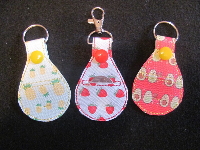 Quarter Key Chain Oval Quarter Holder Keychain Oval Quarter Etsy