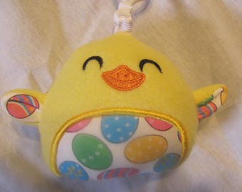 Chick Squish Buddy Keychain - Chick Bag Buddy - Plush Keychain  - Chick Squishy Purse Pal - Easter Basket Stuffer