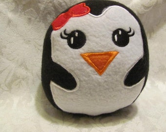 Penguin Stuffed Animal- Girl Penguin  - Penguin Stuffie - Penguin Children's Gift - Penguin Snuggle Toy -PenguinPlush - Penguin Sensory Toy