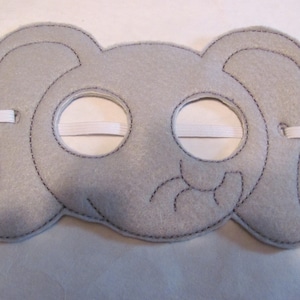 Elephant Party Mask - Elephant Photo Prop - Elephant Party Favor - Elephant Felt Mask- Elephant Birthday Party - Animal Party