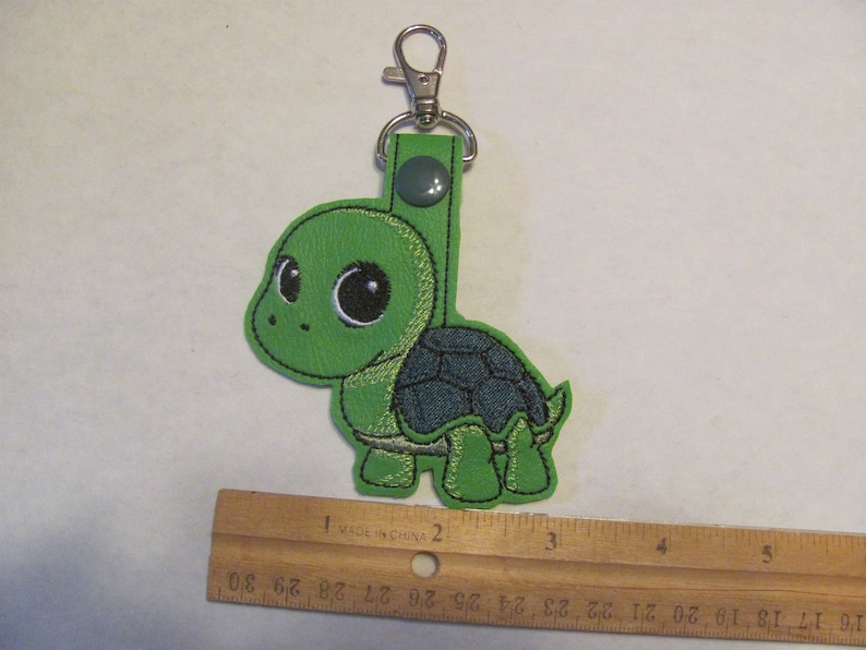 Turtle Key Chain Turtle Quarter Holder Keychain Turtle Etsy