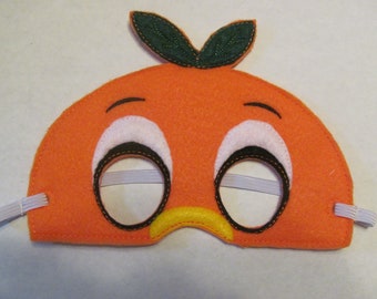 Orange Bird Felt Party Mask - Bird Photo Prop - Orange Bird  Party Favor - Bird Halloween Mask - Bird Birthday Party -  Animal Party