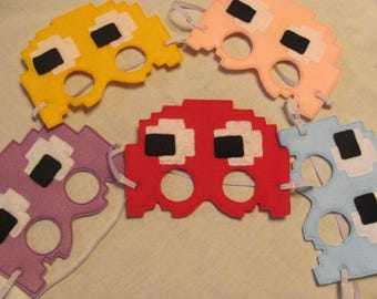 Ghost Mask - Ghost Photo Prop - Ghost Party Favor - Ghost for Halloween - Ghost Birthday Party - Ghost Felt Party Mask