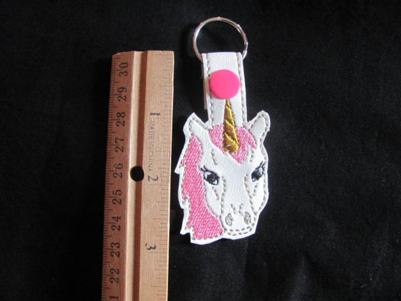 Unicorn Key Fob Pink Unicorn Key Fob Unicorn Bag Tag Etsy