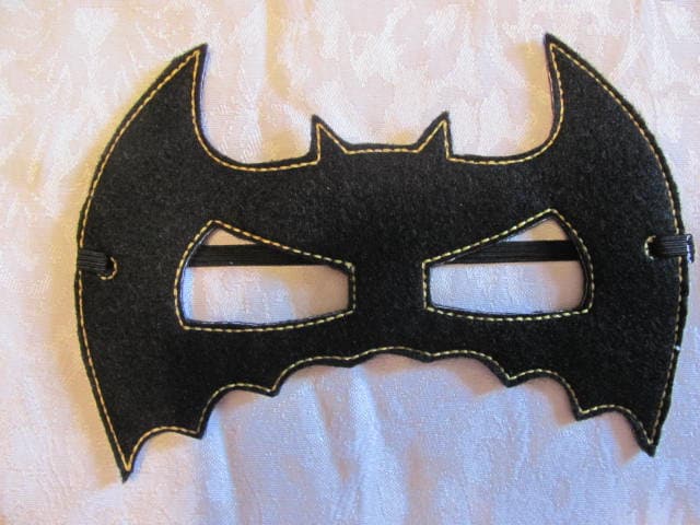 Black Bat Mask - Party Masks- Bat Mask Photo Prop - Felt Mask ...
