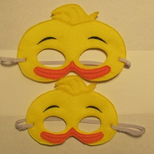 Duck  Mask - 2 Sizes - Yellow Duck Party Mask - Duck Photo Prop - Duck Party Favor -Duck Mask for Halloween - Duck  Birthday Party